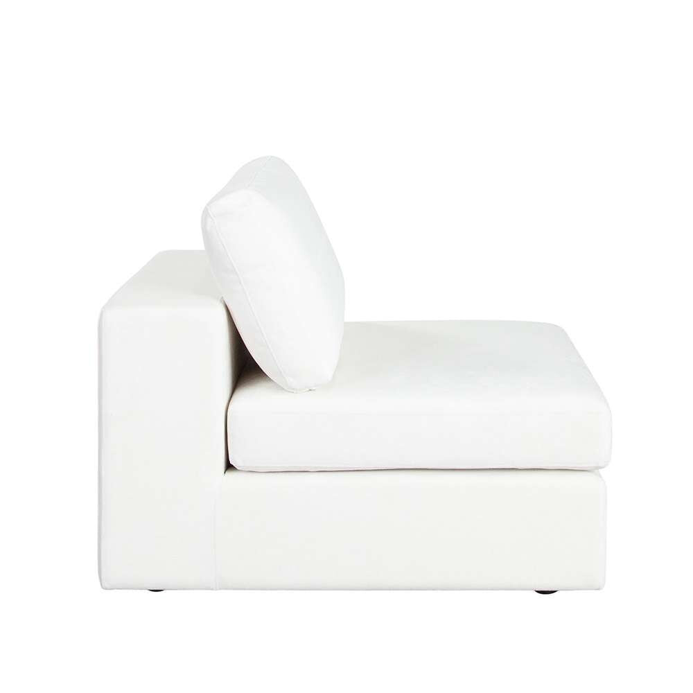 Diamond Sofa - Muse Armless Chair in Mist White Performance Fabric - MUSEACWH veiw 4