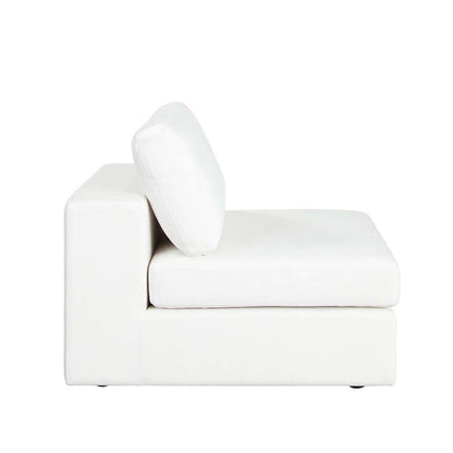 Diamond Sofa - Muse Armless Chair in Mist White Performance Fabric - MUSEACWH veiw 4