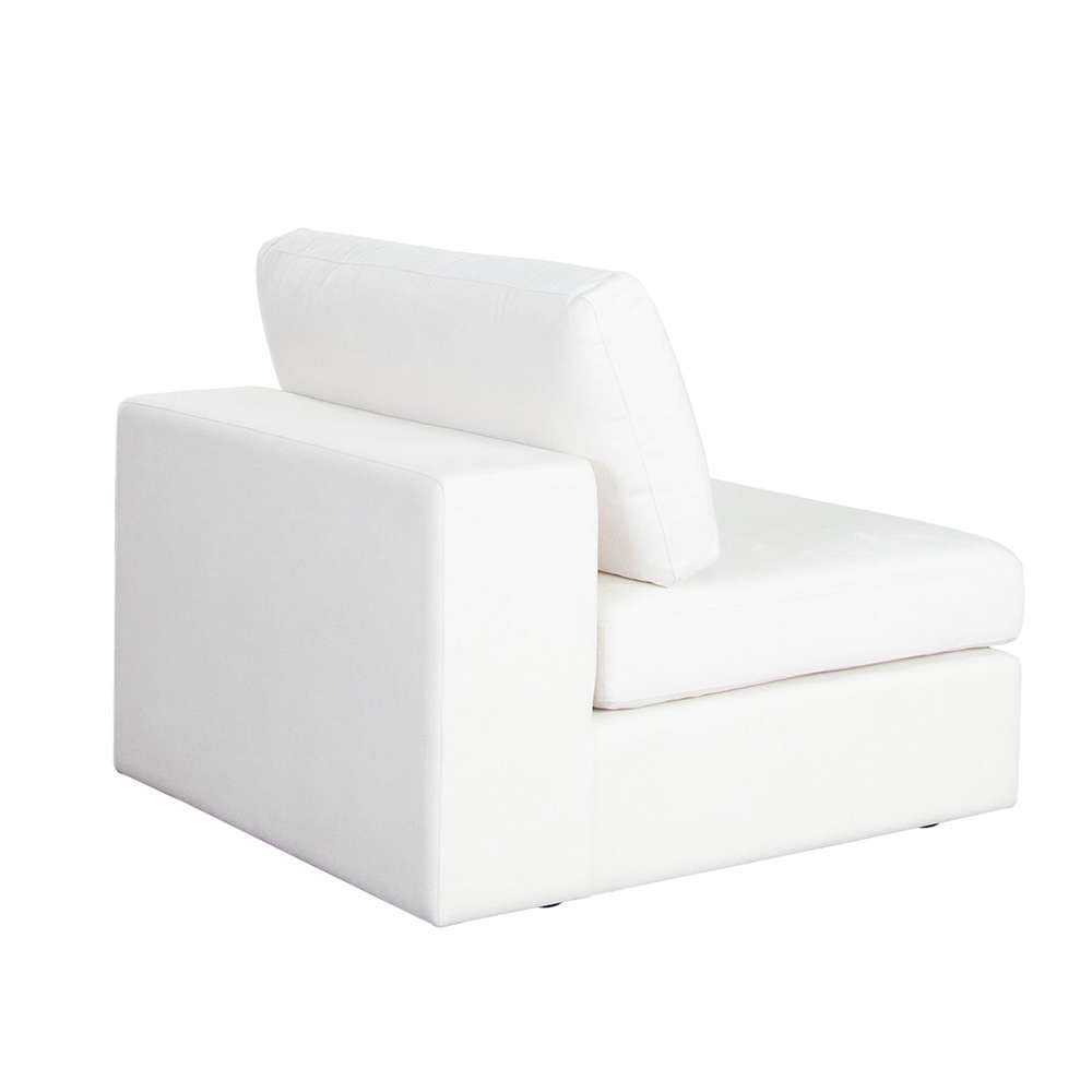 Diamond Sofa - Muse Armless Chair in Mist White Performance Fabric - MUSEACWH veiw 7