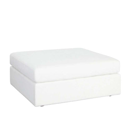Diamond Sofa - Muse Ottoman in Mist White Performance Fabric - MUSEOTWH veiw 2