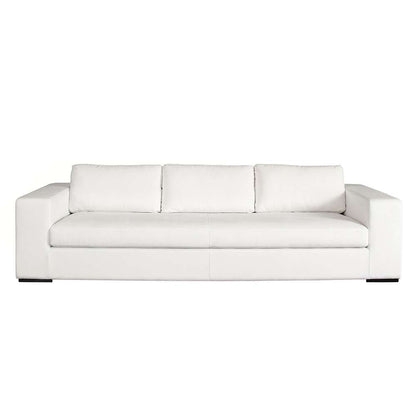 Diamond Sofa - Muse Sofa in Mist White Performance Fabric w/ (4) Black Accent Pillows - MUSESOWH veiw 2