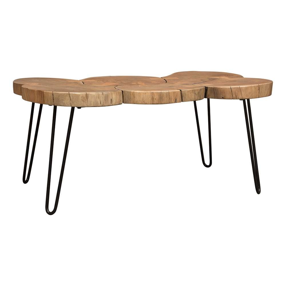 Diamond Sofa - Joss Natural Acacia One of a Kind Live Edge Rectangle Cocktail Table w/ Black Hairpin Legs - JOSSRCTNA veiw 7