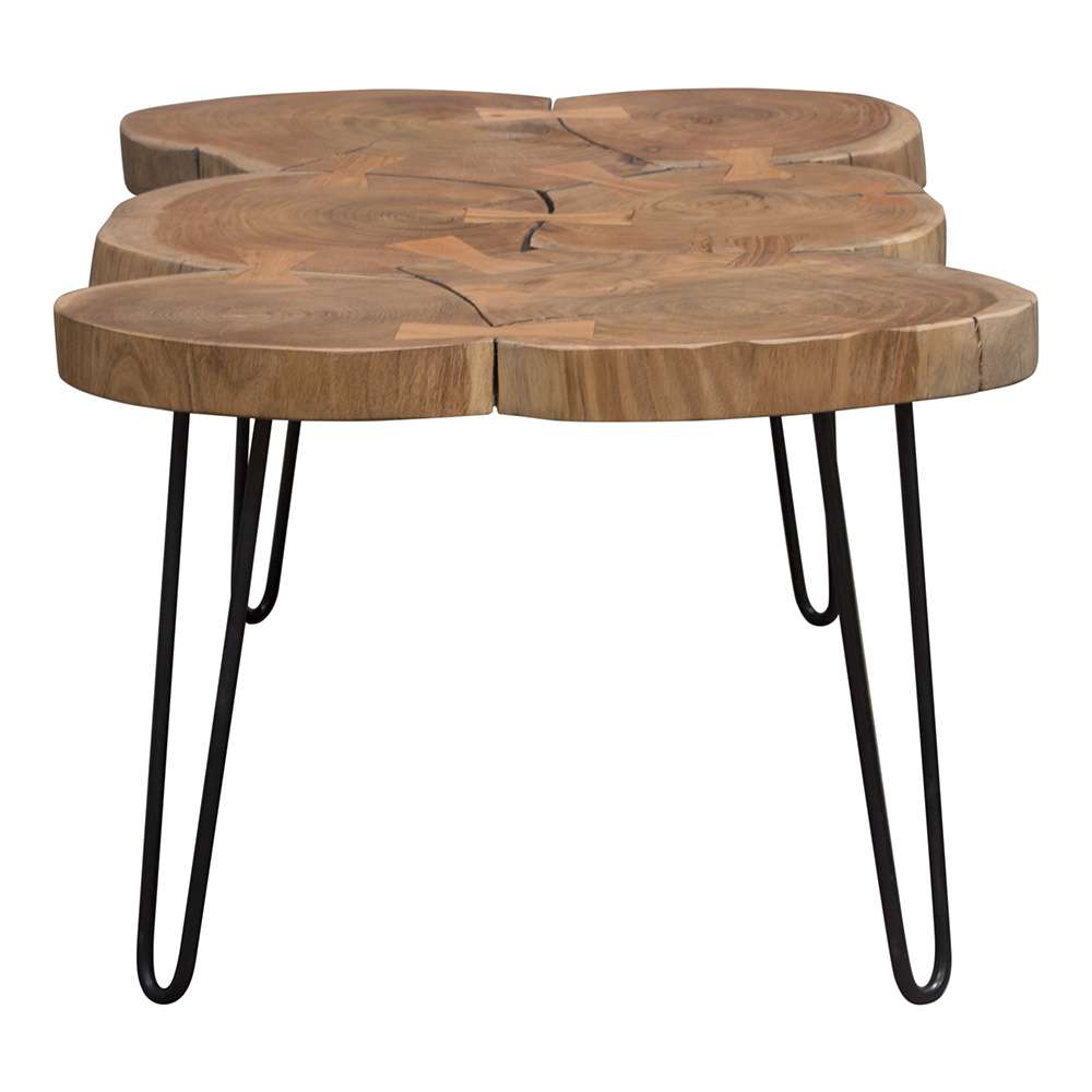 Diamond Sofa - Joss Natural Acacia One of a Kind Live Edge Rectangle Cocktail Table w/ Black Hairpin Legs - JOSSRCTNA veiw 8
