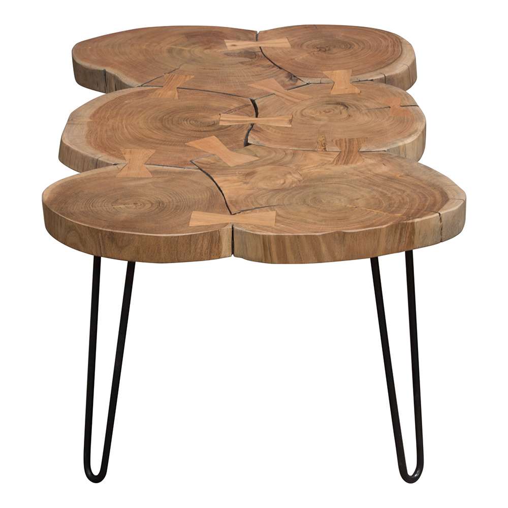 Diamond Sofa - Joss Natural Acacia One of a Kind Live Edge Rectangle Cocktail Table w/ Black Hairpin Legs - JOSSRCTNA veiw 9