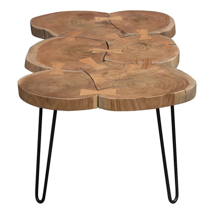 Diamond Sofa - Joss Natural Acacia One of a Kind Live Edge Rectangle Cocktail Table w/ Black Hairpin Legs - JOSSRCTNA veiw 9