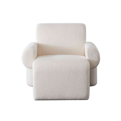 Diamond Sofa - Noa Accent Chair in Ivory Sherpa Fabric - NOACHIV veiw 1