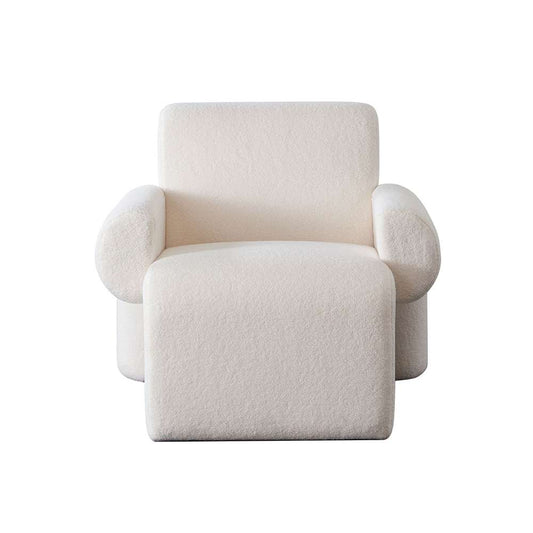 Diamond Sofa - Noa Accent Chair in Ivory Sherpa Fabric - NOACHIV veiw 1