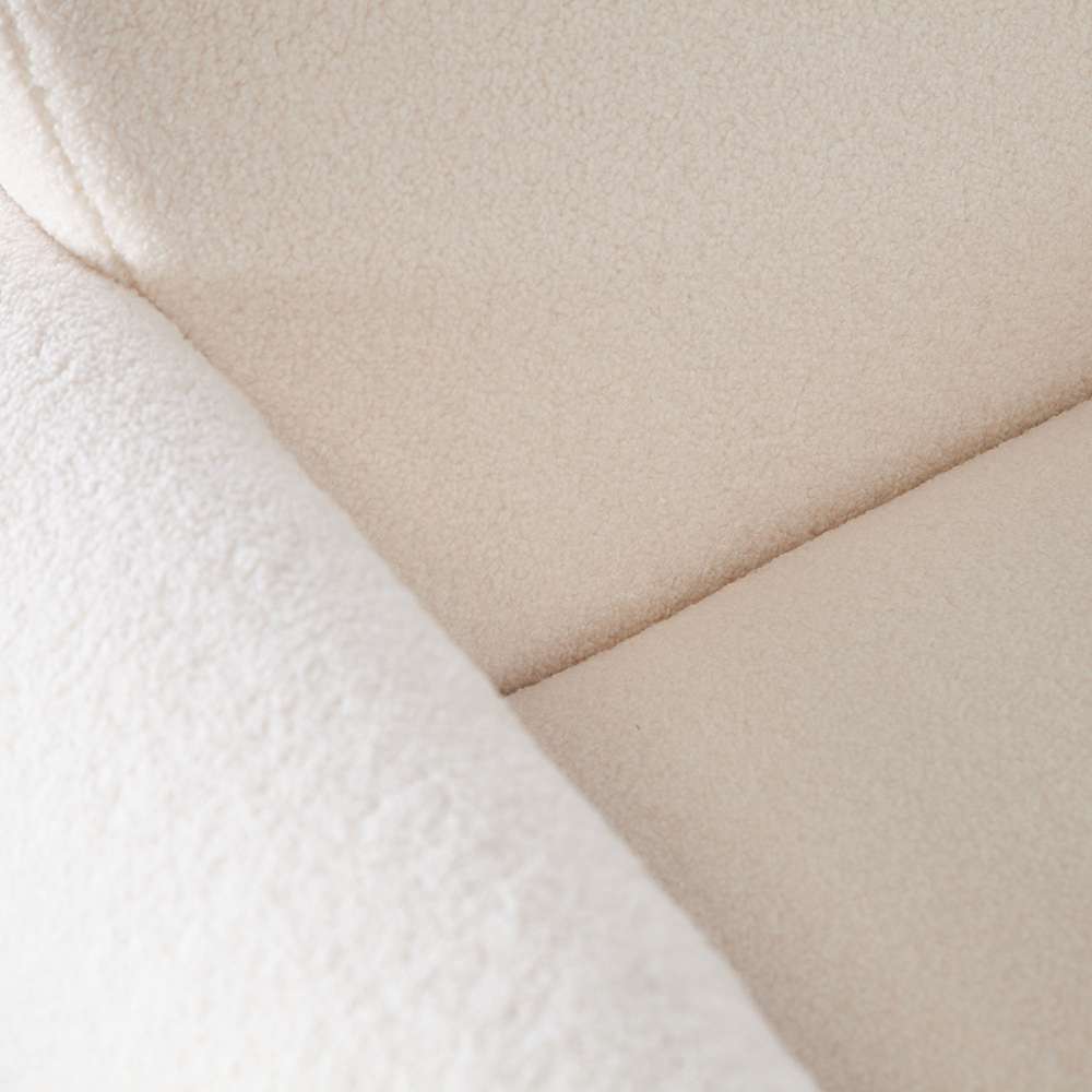 Diamond Sofa - Noa Accent Chair in Ivory Sherpa Fabric - NOACHIV veiw 3