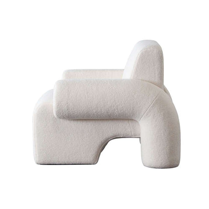 Diamond Sofa - Noa Accent Chair in Ivory Sherpa Fabric - NOACHIV veiw 9