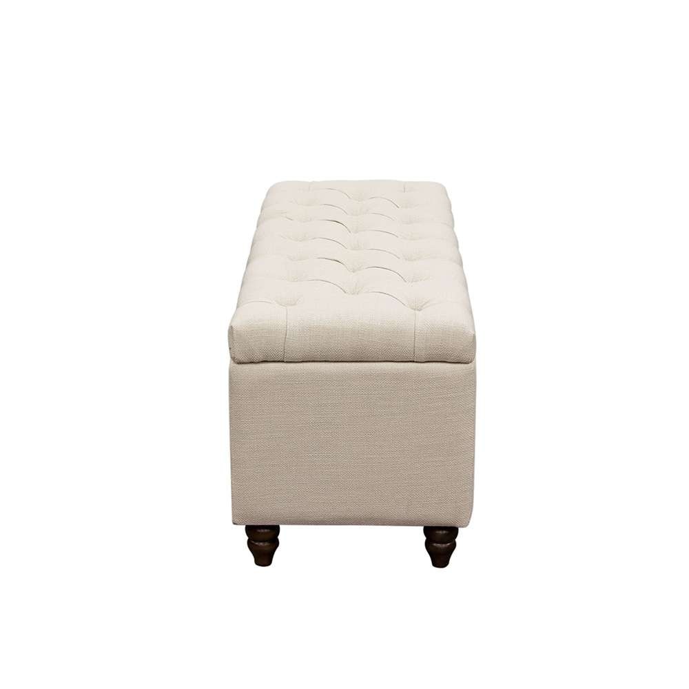 Diamond Sofa - Park Ave Tufted Lift-Top Storage Trunk - Desert Sand Linen - PARKAVETRSD veiw 5