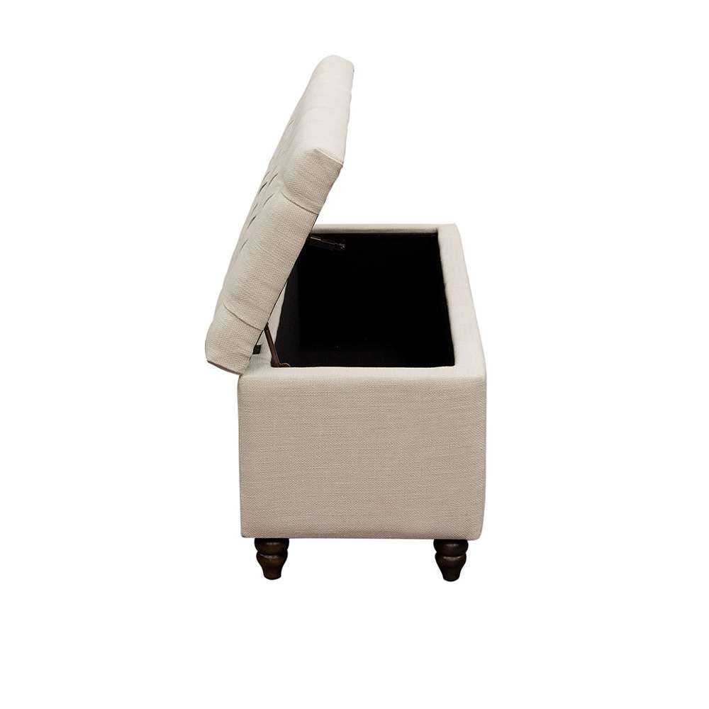 Diamond Sofa - Park Ave Tufted Lift-Top Storage Trunk - Desert Sand Linen - PARKAVETRSD veiw 6