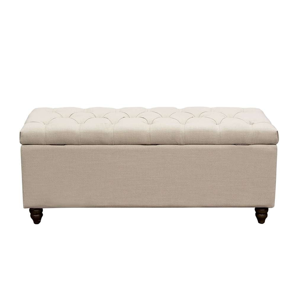 Diamond Sofa - Park Ave Tufted Lift-Top Storage Trunk - Desert Sand Linen - PARKAVETRSD veiw 7