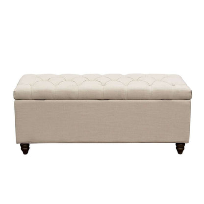 Diamond Sofa - Park Ave Tufted Lift-Top Storage Trunk - Desert Sand Linen - PARKAVETRSD veiw 7