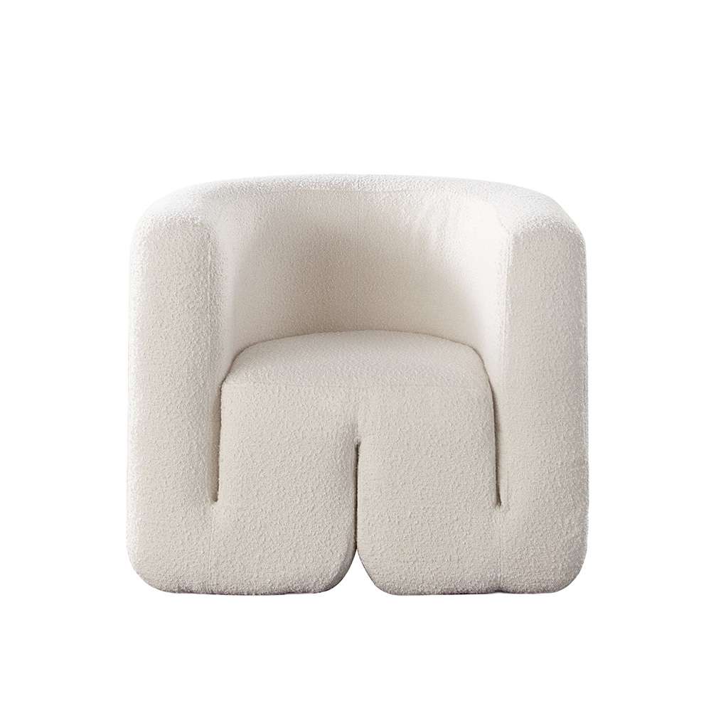 Diamond Sofa - Pulse Accent Chair in Ivory Boucle Fabric - PULSECHIV_CLOSEOUT veiw 1