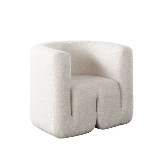 Diamond Sofa - Pulse Accent Chair in Ivory Boucle Fabric - PULSECHIV_CLOSEOUT veiw 2