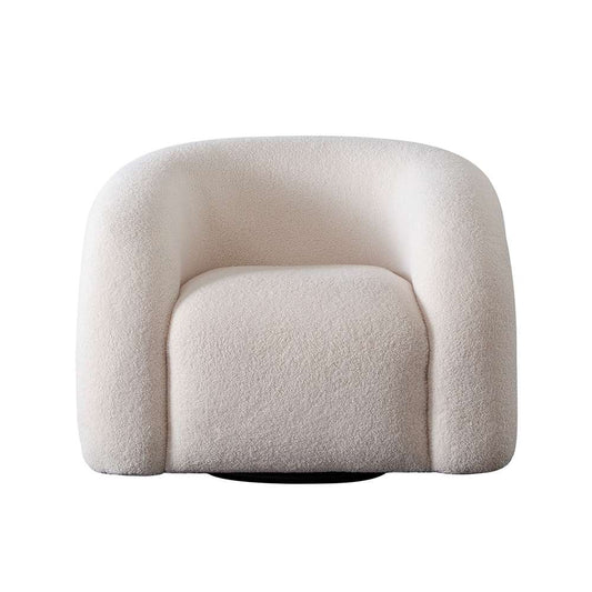 Diamond Sofa - Quantum Swivel Accent Chair in Ivory Sherpa - QUANTUMCHIV veiw 1