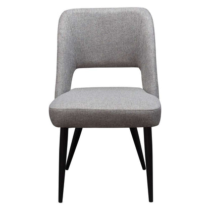Diamond Sofa -  Reveal Dining Chairs in Grey Fabric w/ Black Powder Coat Metal Leg (Set of 2) - REVEALDCGR2PK veiw 2