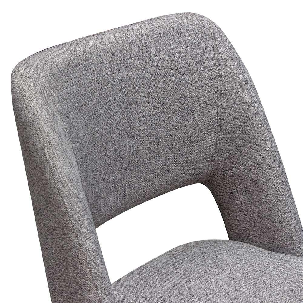 Diamond Sofa -  Reveal Dining Chairs in Grey Fabric w/ Black Powder Coat Metal Leg (Set of 2) - REVEALDCGR2PK veiw 3