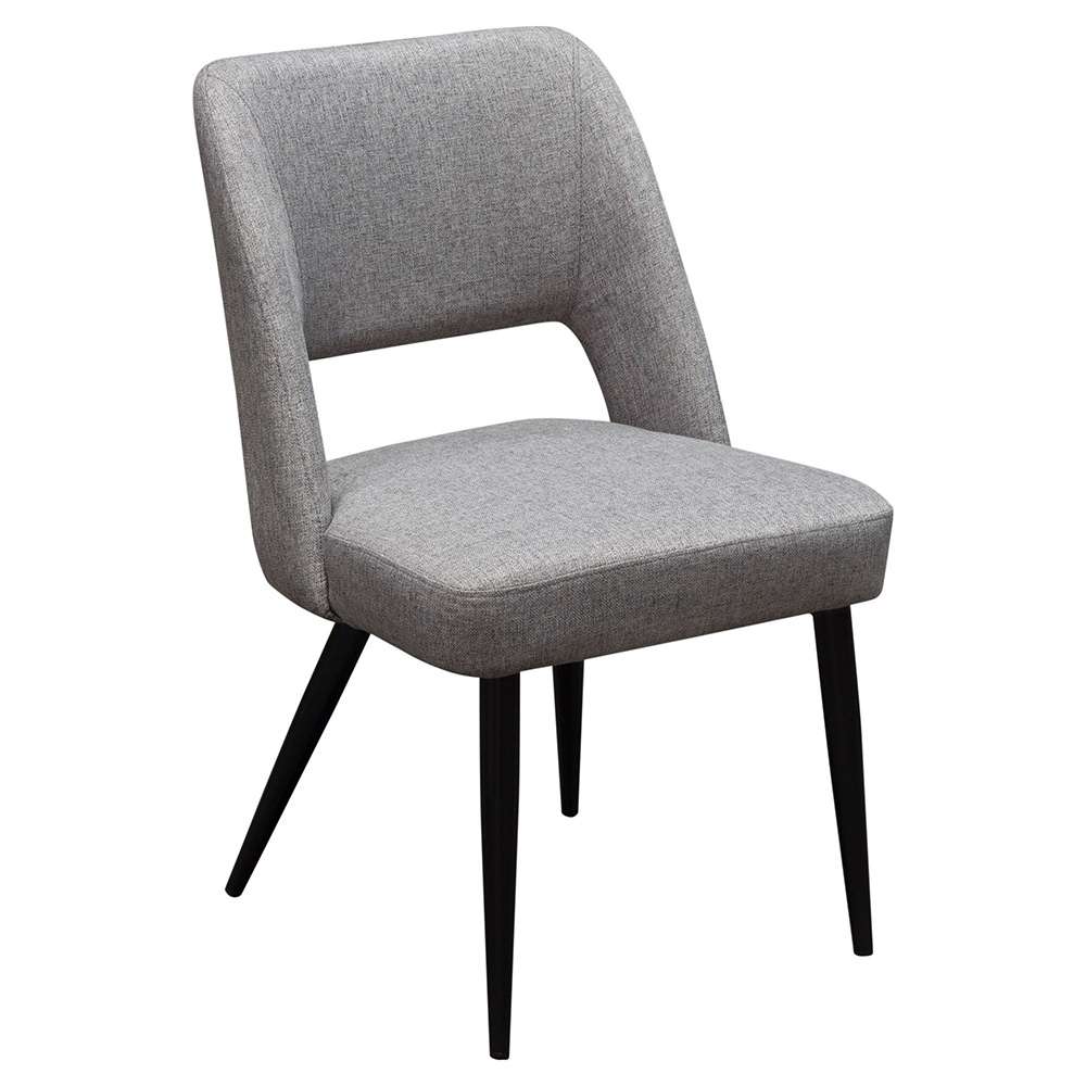 Diamond Sofa -  Reveal Dining Chairs in Grey Fabric w/ Black Powder Coat Metal Leg (Set of 2) - REVEALDCGR2PK veiw 5