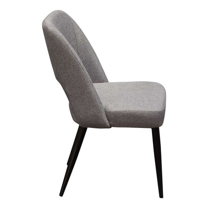 Diamond Sofa -  Reveal Dining Chairs in Grey Fabric w/ Black Powder Coat Metal Leg (Set of 2) - REVEALDCGR2PK veiw 11