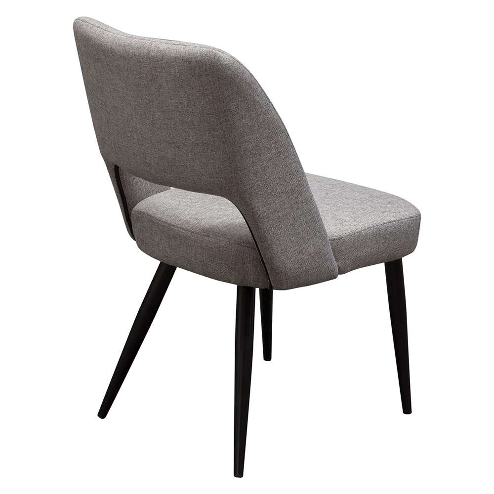 Diamond Sofa -  Reveal Dining Chairs in Grey Fabric w/ Black Powder Coat Metal Leg (Set of 2) - REVEALDCGR2PK veiw 12