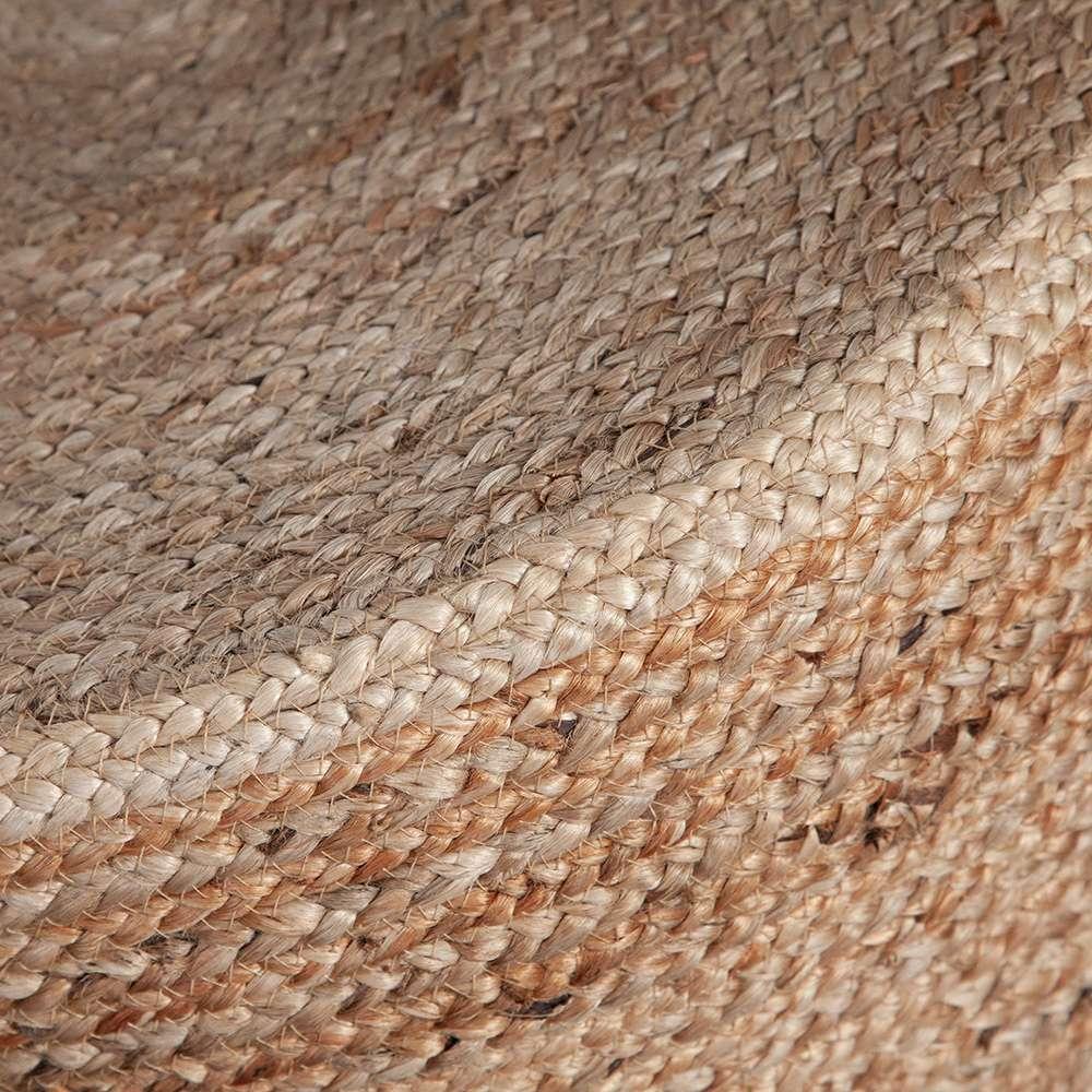 Diamond Sofa - Round Accent Stool in Natural Jute Fiber w/ Wood Legs - STOOLJU veiw 7