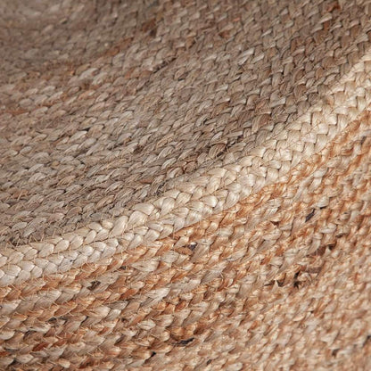 Diamond Sofa - Round Accent Stool in Natural Jute Fiber w/ Wood Legs - STOOLJU veiw 7