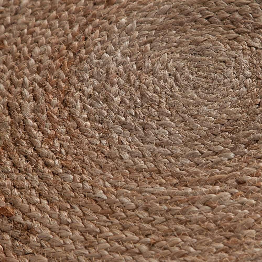 Diamond Sofa - Round Accent Stool in Natural Jute Fiber w/ Wood Legs - STOOLJU veiw 8