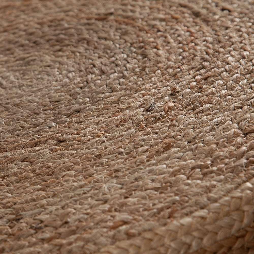 Diamond Sofa - Round Accent Stool in Natural Jute Fiber w/ Wood Legs - STOOLJU veiw 9