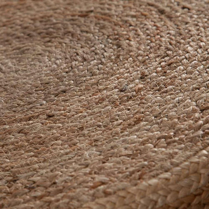 Diamond Sofa - Round Accent Stool in Natural Jute Fiber w/ Wood Legs - STOOLJU veiw 9