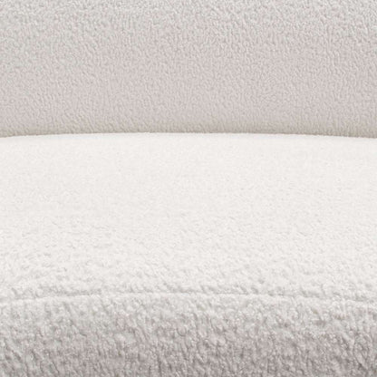 Diamond Sofa - Simone Curved Sofa in White Faux Sheepskin Fabric - SIMONESOWH veiw 10