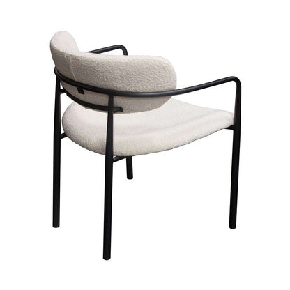 Diamond Sofa -  Skyler Dining Chairs in Ivory Boucle Fabric w/ Black Metal Frame (Set of 2) - SKYLERDCIV2PK veiw 10