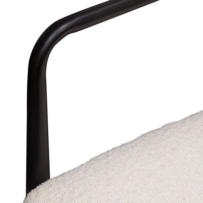 Diamond Sofa -  Skyler Dining Chairs in Ivory Boucle Fabric w/ Black Metal Frame (Set of 2) - SKYLERDCIV2PK veiw 13