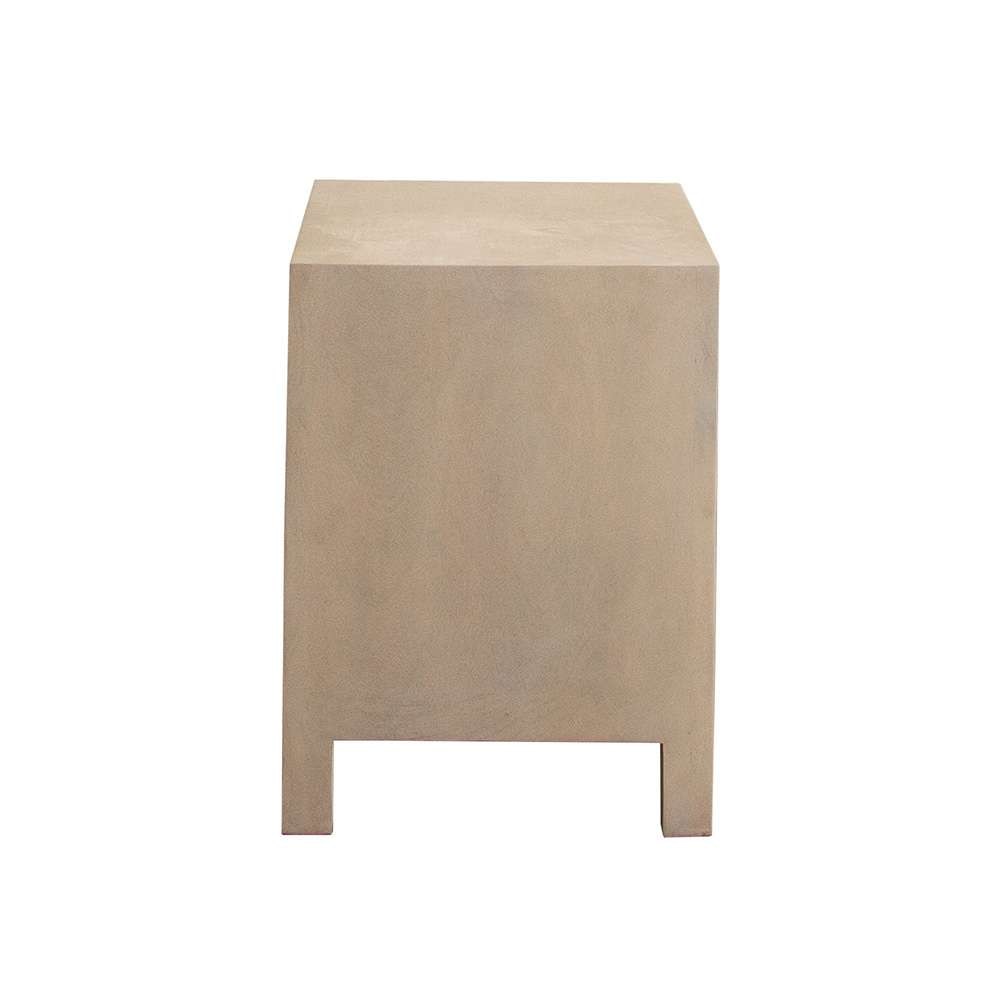 Diamond Sofa - Palm Solid Mango Wood 2-Door, 1-Drawer End Table in Natural Finish w/ Woven Rope Door Fronts - PALMETNA veiw 11