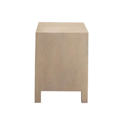 Diamond Sofa - Palm Solid Mango Wood 2-Door, 1-Drawer End Table in Natural Finish w/ Woven Rope Door Fronts - PALMETNA veiw 11