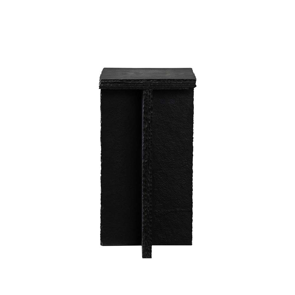 Diamond Sofa - Spectre Black Slat Stone Accent Table - SPECTREATBL_CLOSEOUT veiw 1