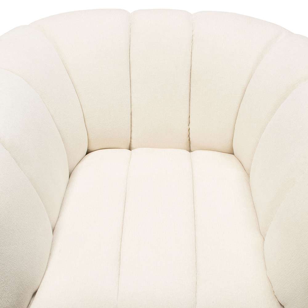 Diamond Sofa - Venus Cream Fabric Chair w/ Contrasting Pillows & Gold Finished Metal Base - VENUSCHCM veiw 13
