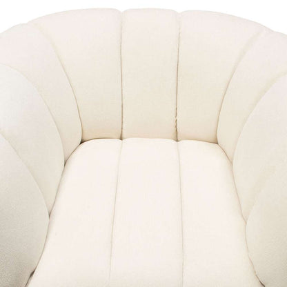 Diamond Sofa - Venus Cream Fabric Chair w/ Contrasting Pillows & Gold Finished Metal Base - VENUSCHCM veiw 13