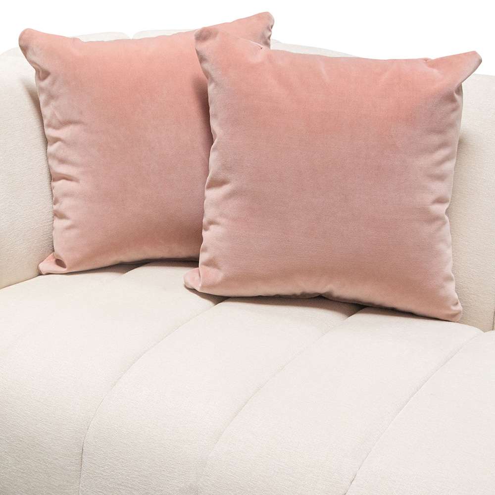 Diamond Sofa - Venus Cream Fabric Sofa w/ Contrasting Pillows & Gold Finished Metal Base - VENUSSOCM veiw 7