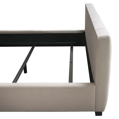 Diamond Sofa - Venus Vertical Channel Tufted Queen Bed in Light Grey Velvet - VENUSLGQUBED_CLOSEOUT veiw 12