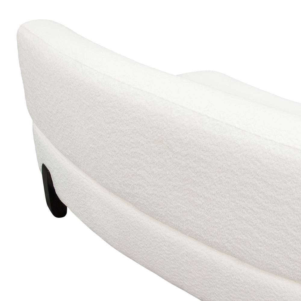 Diamond Sofa - Vesper 3PC Modular Curved Armless Sofa in Faux White Shearling w/ Black Wood Leg Base - VESPER3PCASWH veiw 6