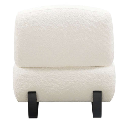 Diamond Sofa - Vesper Armless Chair in Faux White Shearling w/ Black Wood Leg Base - VESPERACWH veiw 13
