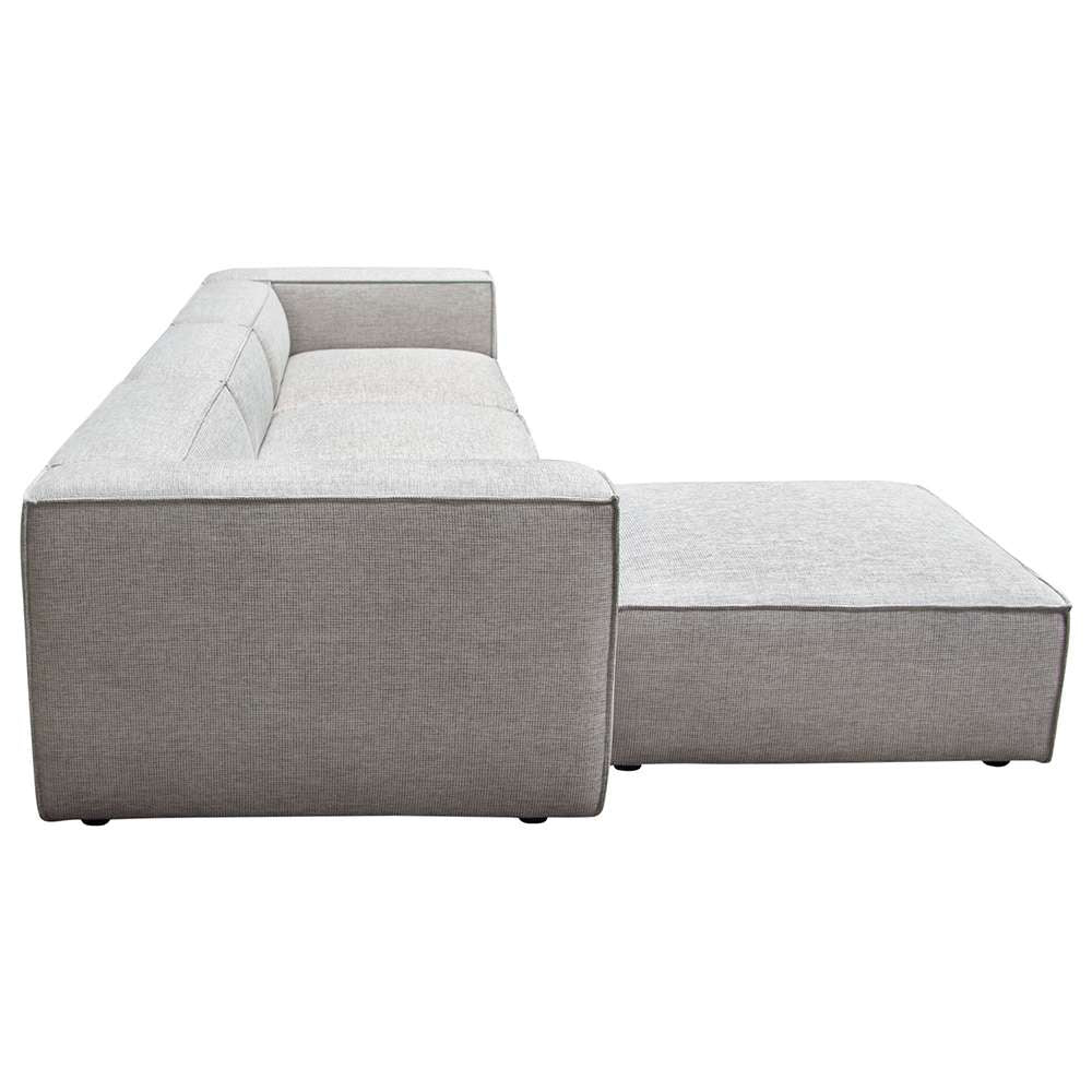 Diamond Sofa - Vice 4PC Modular Sectional in Barley Fabric with Ottoman - VICE4PCBA veiw 3