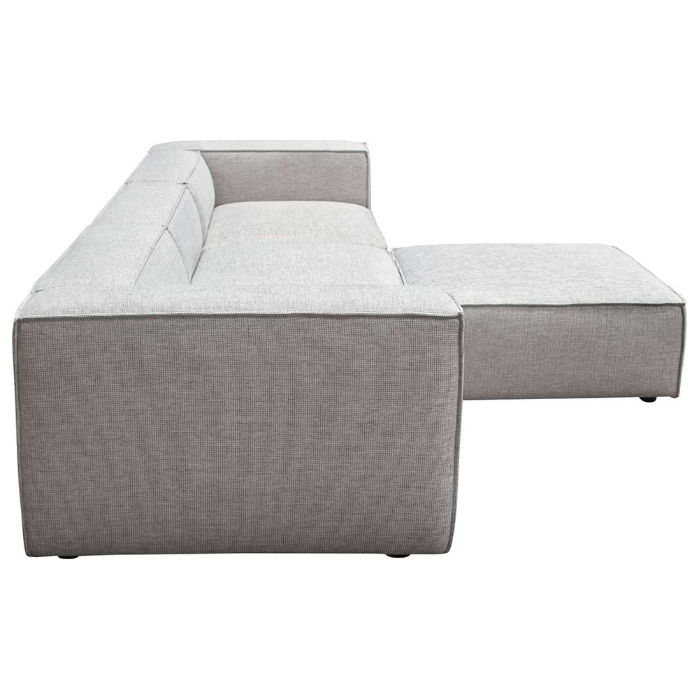 Diamond Sofa - Vice 4PC Modular Sectional in Barley Fabric with Ottoman - VICE4PCBA veiw 4