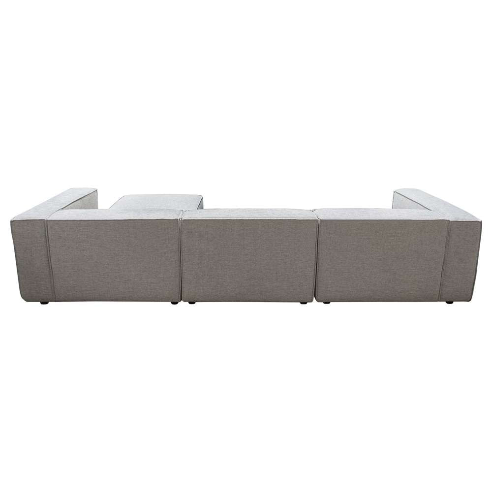 Diamond Sofa - Vice 4PC Modular Sectional in Barley Fabric with Ottoman - VICE4PCBA veiw 6