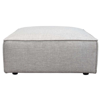 Diamond Sofa - Vice Square Ottoman in Barley Fabric - VICEOTBA veiw 1