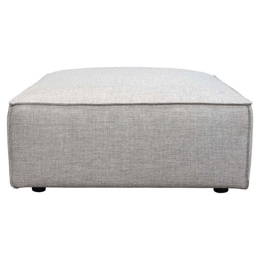 Diamond Sofa - Vice Square Ottoman in Barley Fabric - VICEOTBA veiw 1