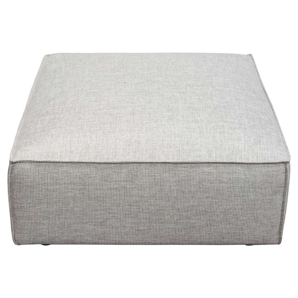 Diamond Sofa - Vice Square Ottoman in Barley Fabric - VICEOTBA veiw 2