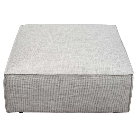 Diamond Sofa - Vice Square Ottoman in Barley Fabric - VICEOTBA veiw 2