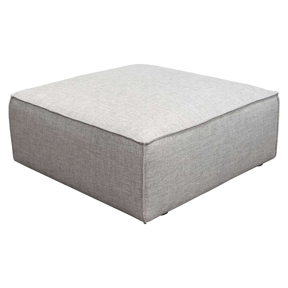 Diamond Sofa - Vice Square Ottoman in Barley Fabric - VICEOTBA veiw 3